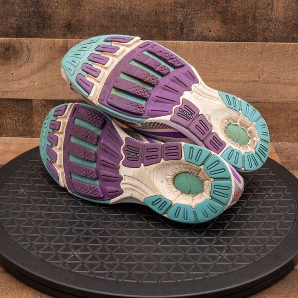 NEWTON KISMET WOMENS ATHLETIC SHOES RUNNING WALKING GYM GRAY PURPLE LOW SIZE 9 - Picture 4 of 9